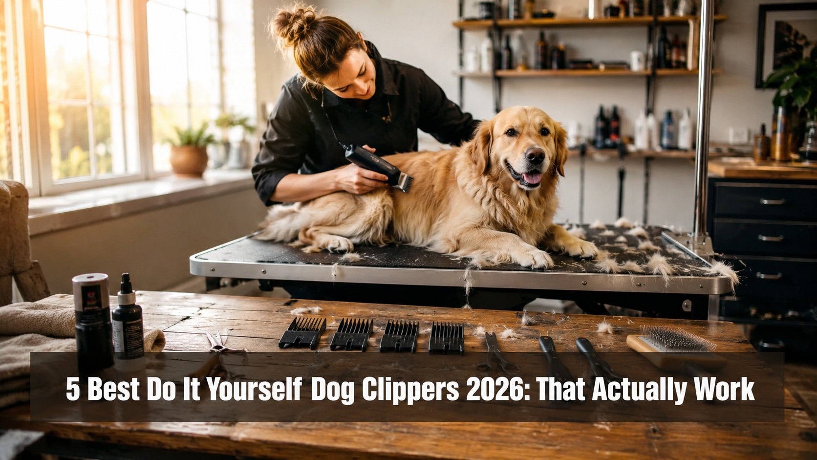 Best do it yourself dog clippers used for home grooming a Golden Retriever.