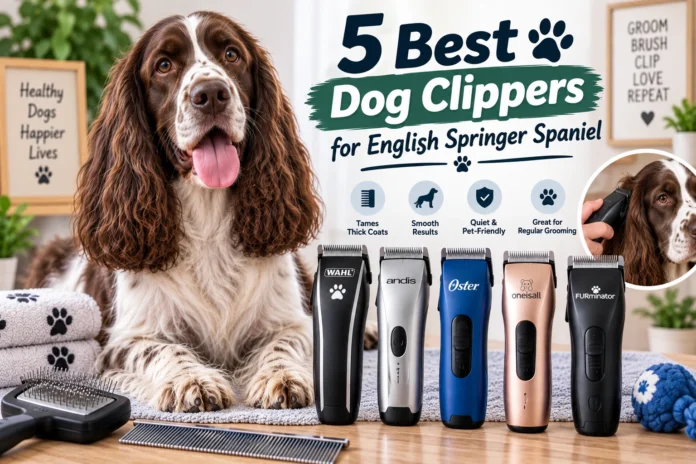 Best Dog Clippers for English Springer Spaniel