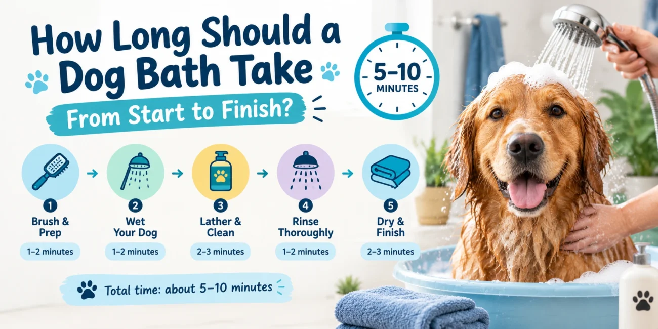 How Long Should a Dog Bath Take?